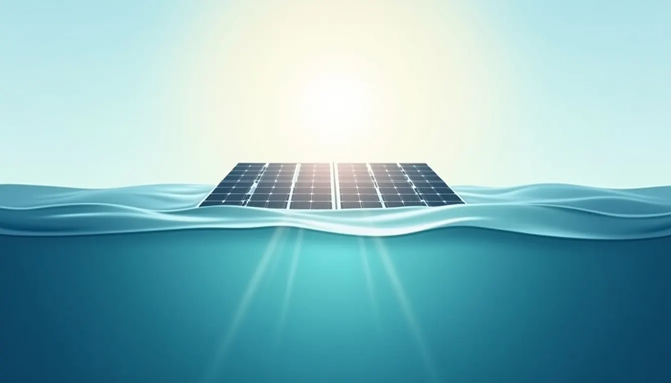 Solarzellen erzeugen Strom 10 Meter unter Wasser