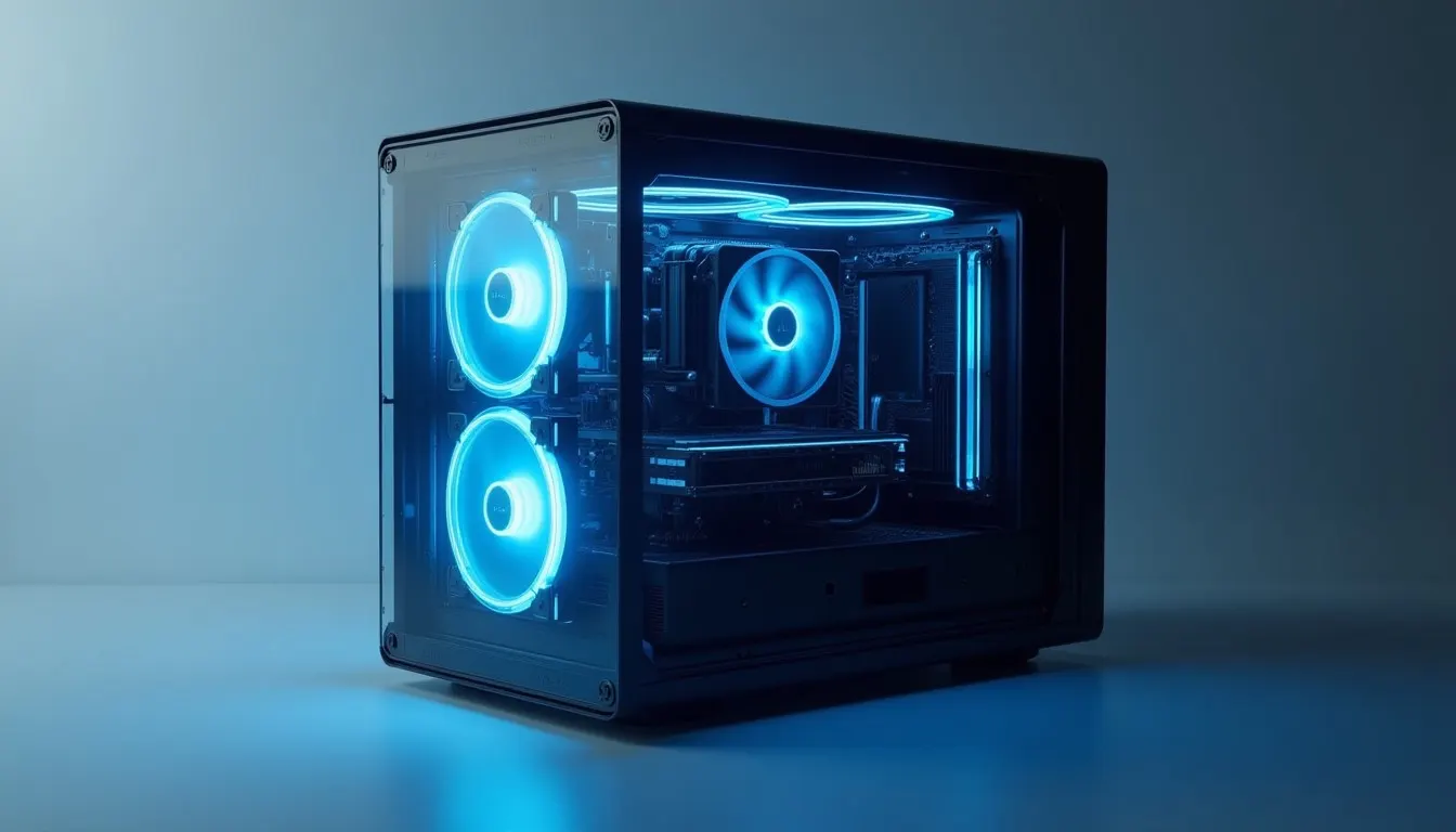 Threadripper Halo Station: Mehrere MI350P‑Beschleuniger mit kompakter Wasserkühlung
